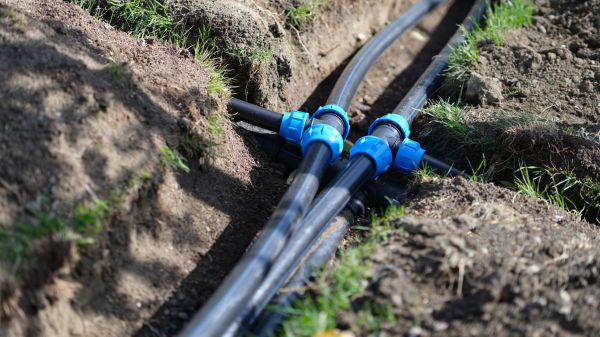 Underground Water Line Installation in Madera