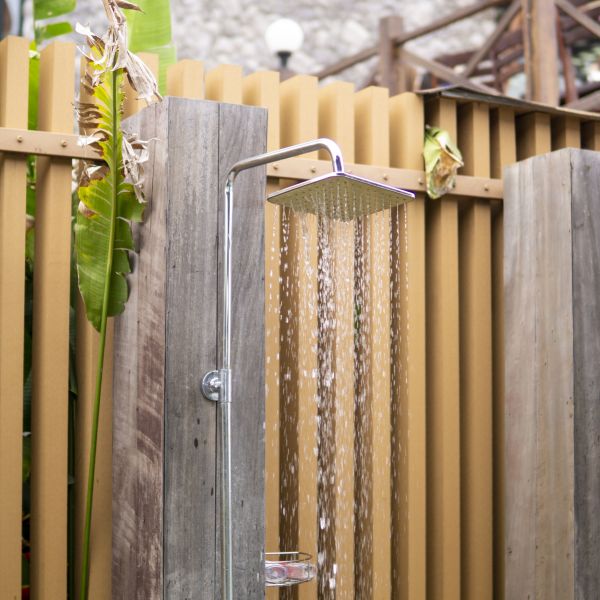 Outdoor Shower Plumbing in Madera