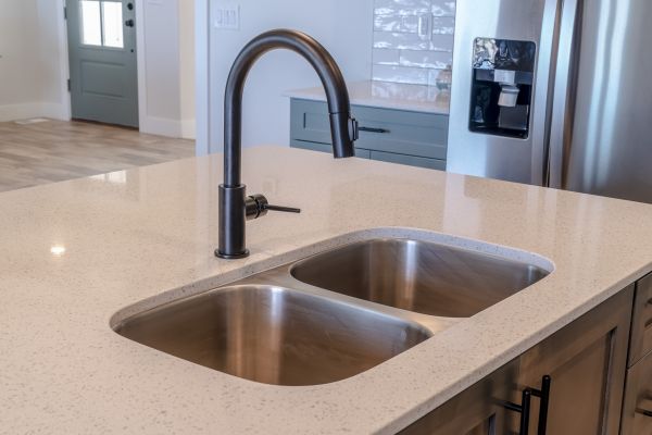 Double Basin Sink Installation in Madera